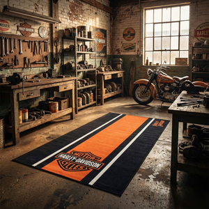 Tapis de sol pour moto type custom et cruiser - Esprit custom américain