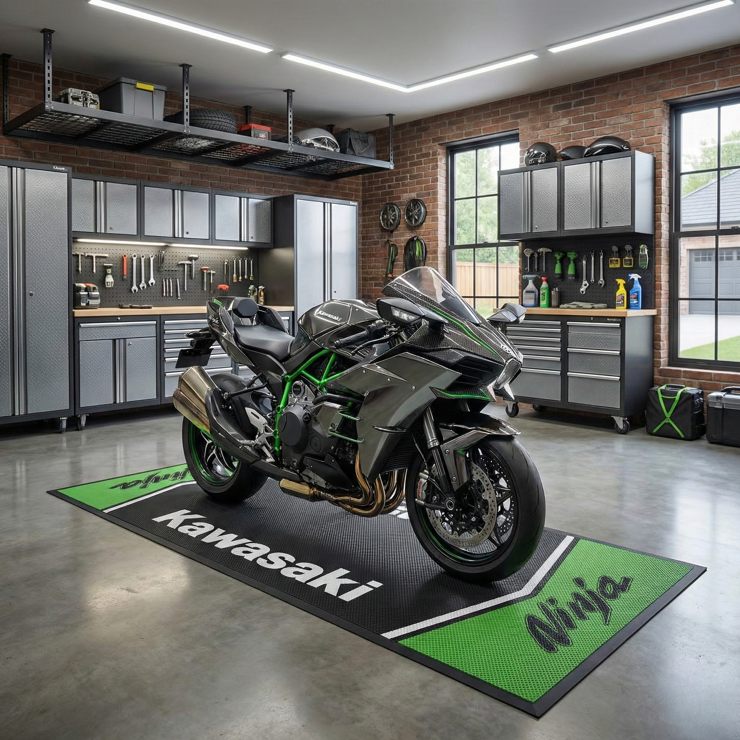 Tapis de sol pour moto type roadster route  et sportive - Style performance japonais