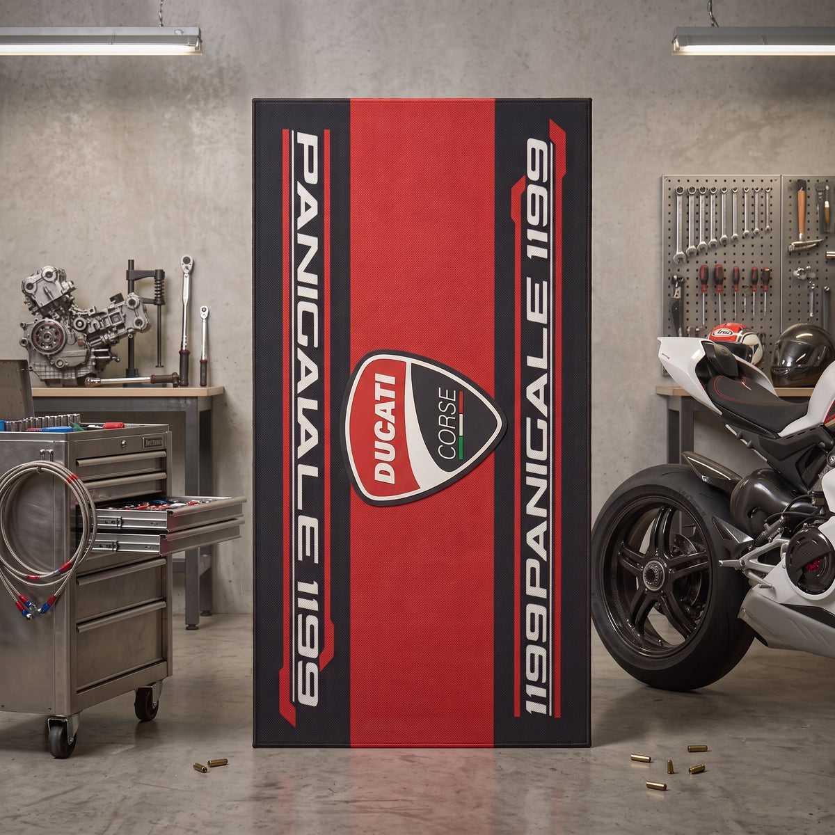Tapis de sol moto - Personnalisé