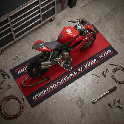 Tapis de sol moto - Personnalisé