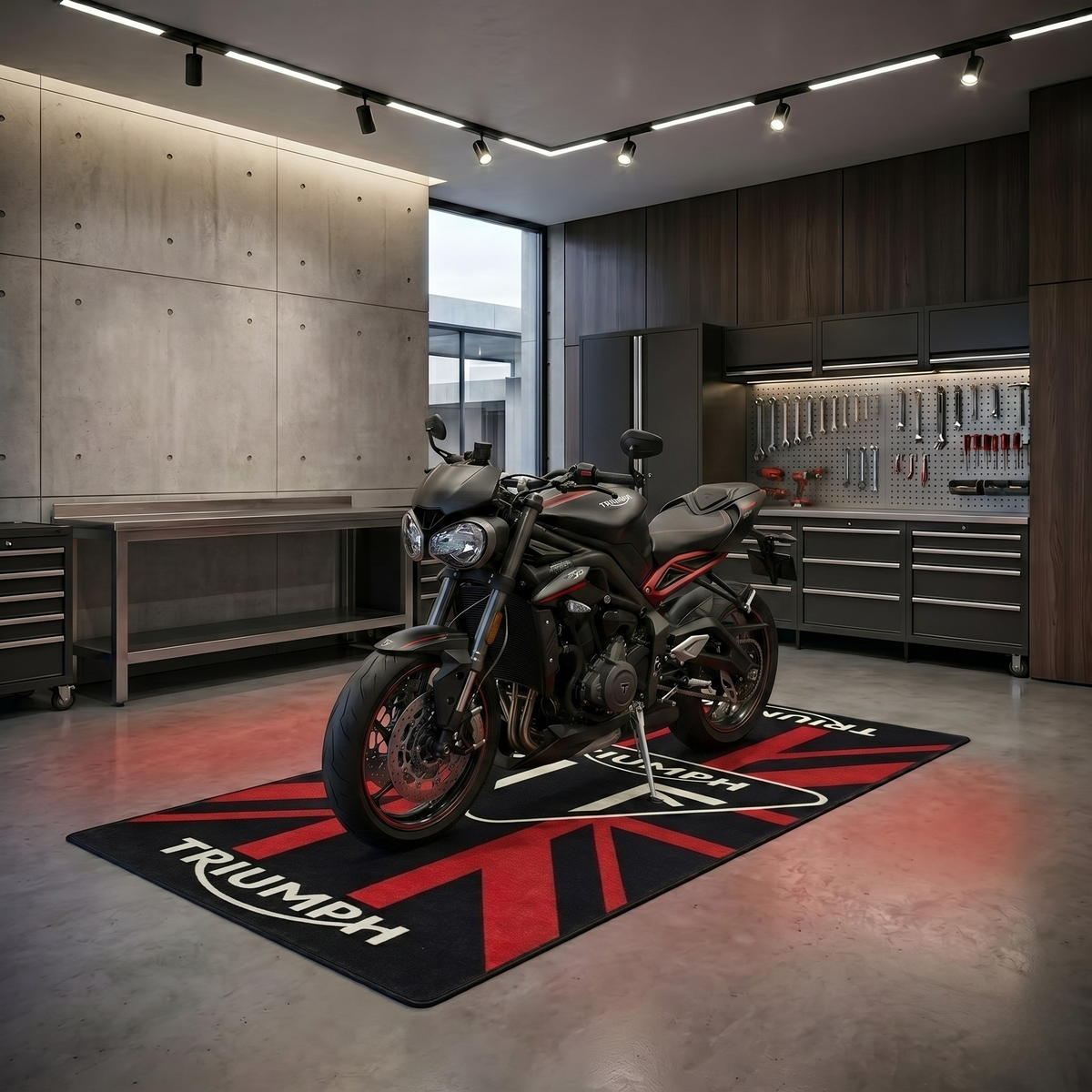 Tapis de sol pour moto - Esprit britannique